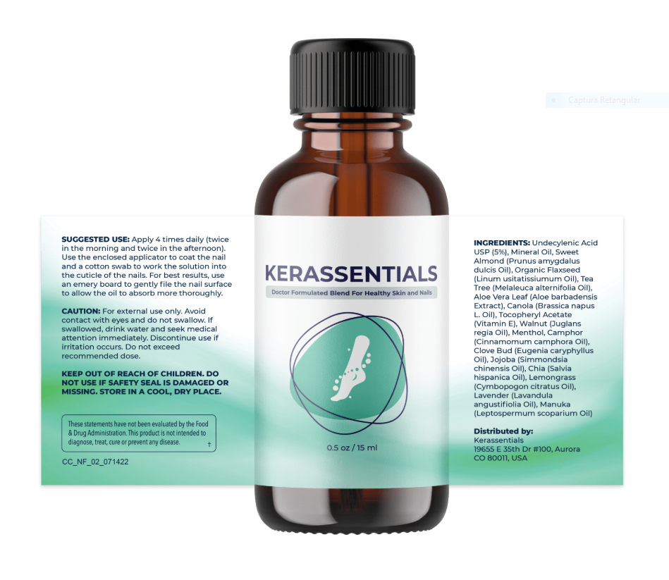 Kerassentials nail and skin support oil product image